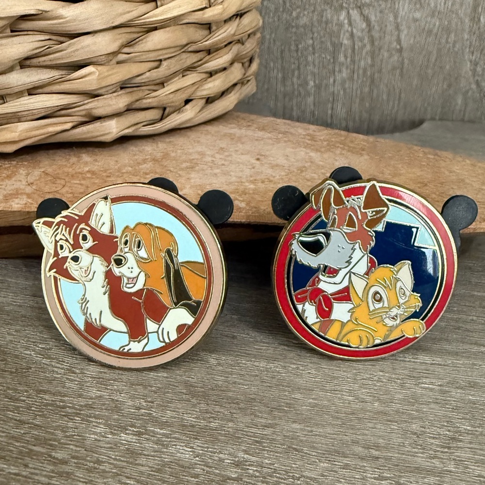 Disney Pals Pin Bundle- Fox & The Hound, Oliver & Co.